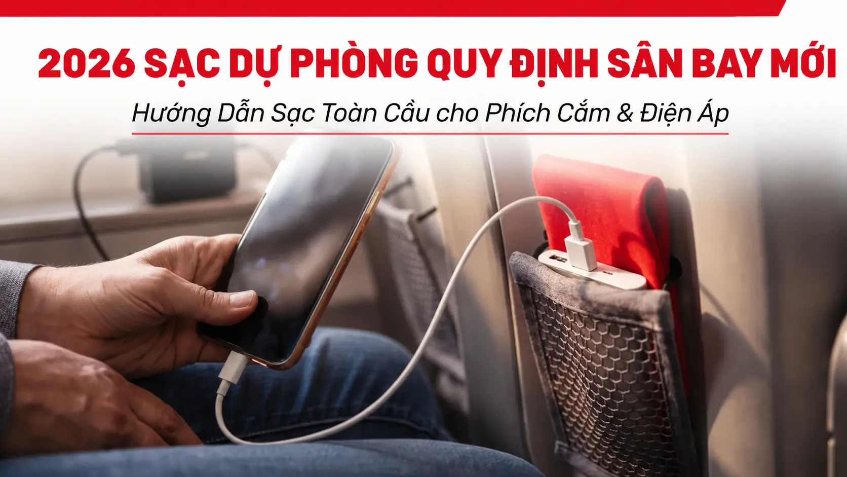 ✈️ Quy định mới về pin dự phòng tại sân bay năm 2026 + Hướng dẫn sạc pin khi đi du lịch toàn cầu
